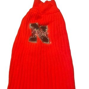 NWOT Nebraska dog sweater size large